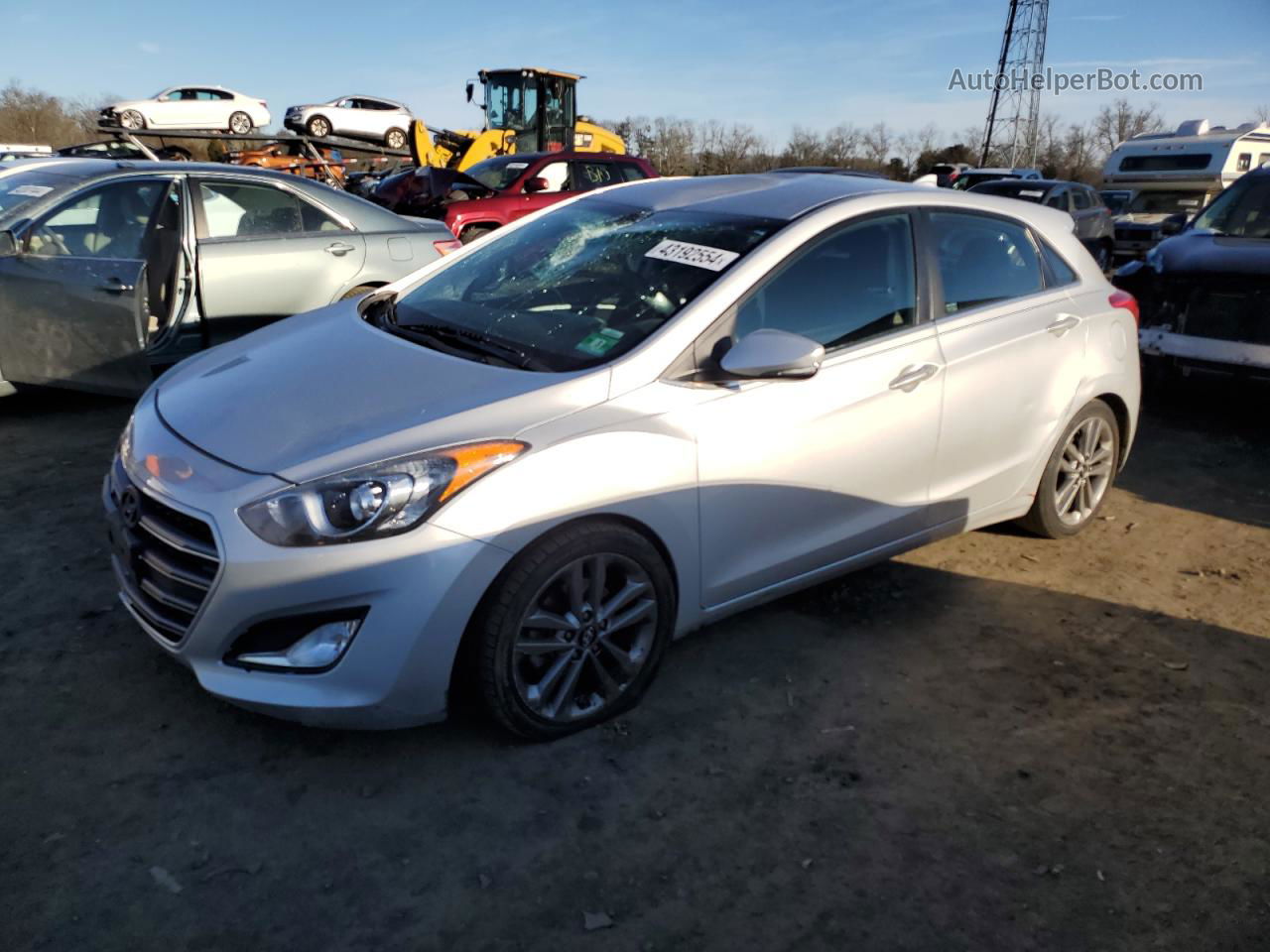 2016 Hyundai Elantra Gt  Silver vin: KMHD35LHXGU304202