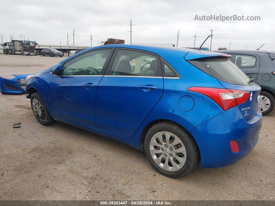 2017 Hyundai Elantra Gt   Синий vin: KMHD35LHXHU371089