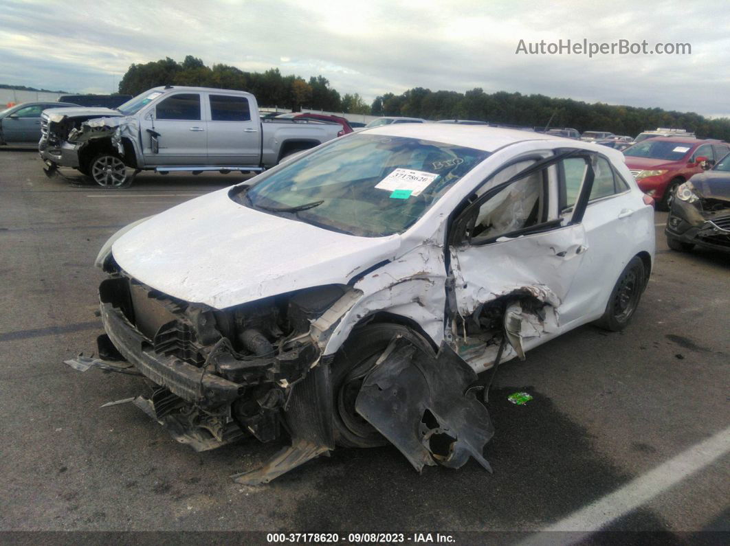 2017 Hyundai Elantra Gt White vin: KMHD35LHXHU374235