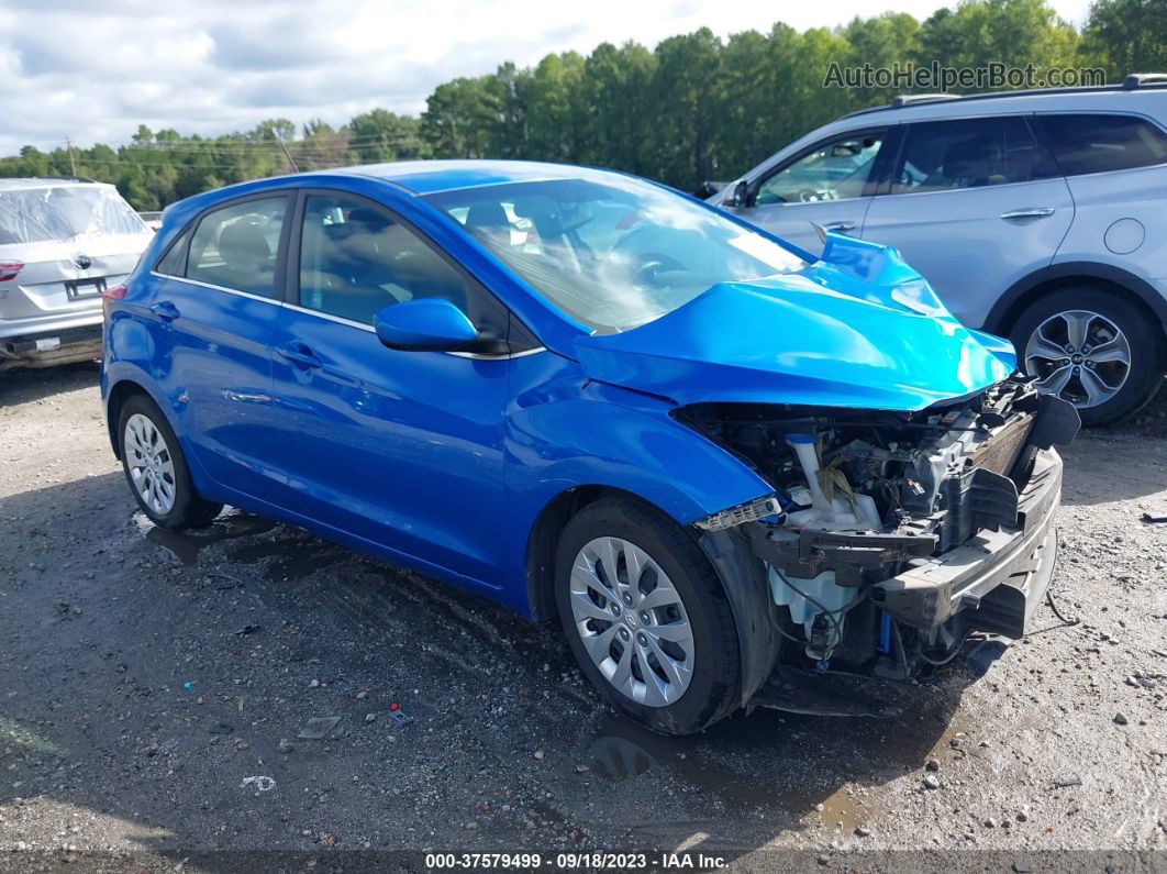 2017 Hyundai Elantra Gt   Blue vin: KMHD35LHXHU376258