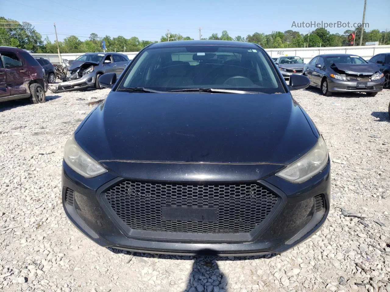 2017 Hyundai Elantra Se Black vin: KMHD74LF0HU058744