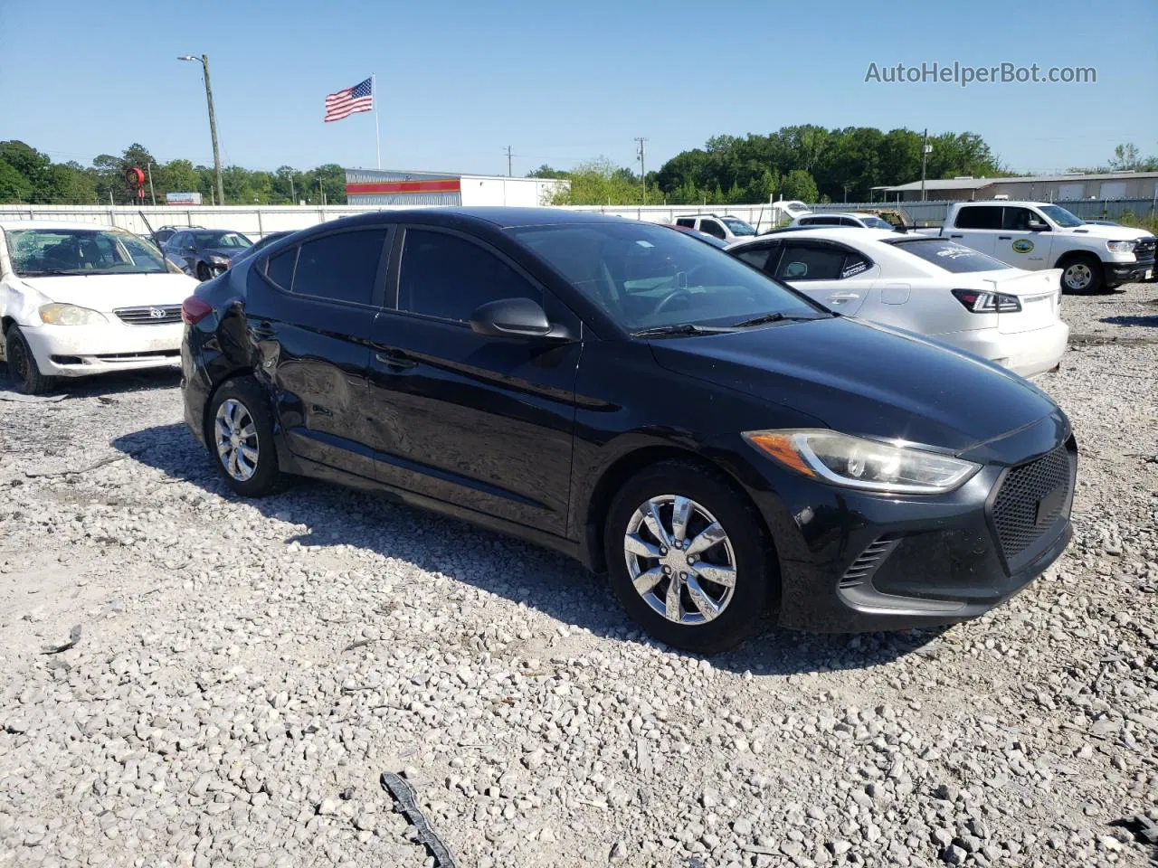 2017 Hyundai Elantra Se Black vin: KMHD74LF0HU058744