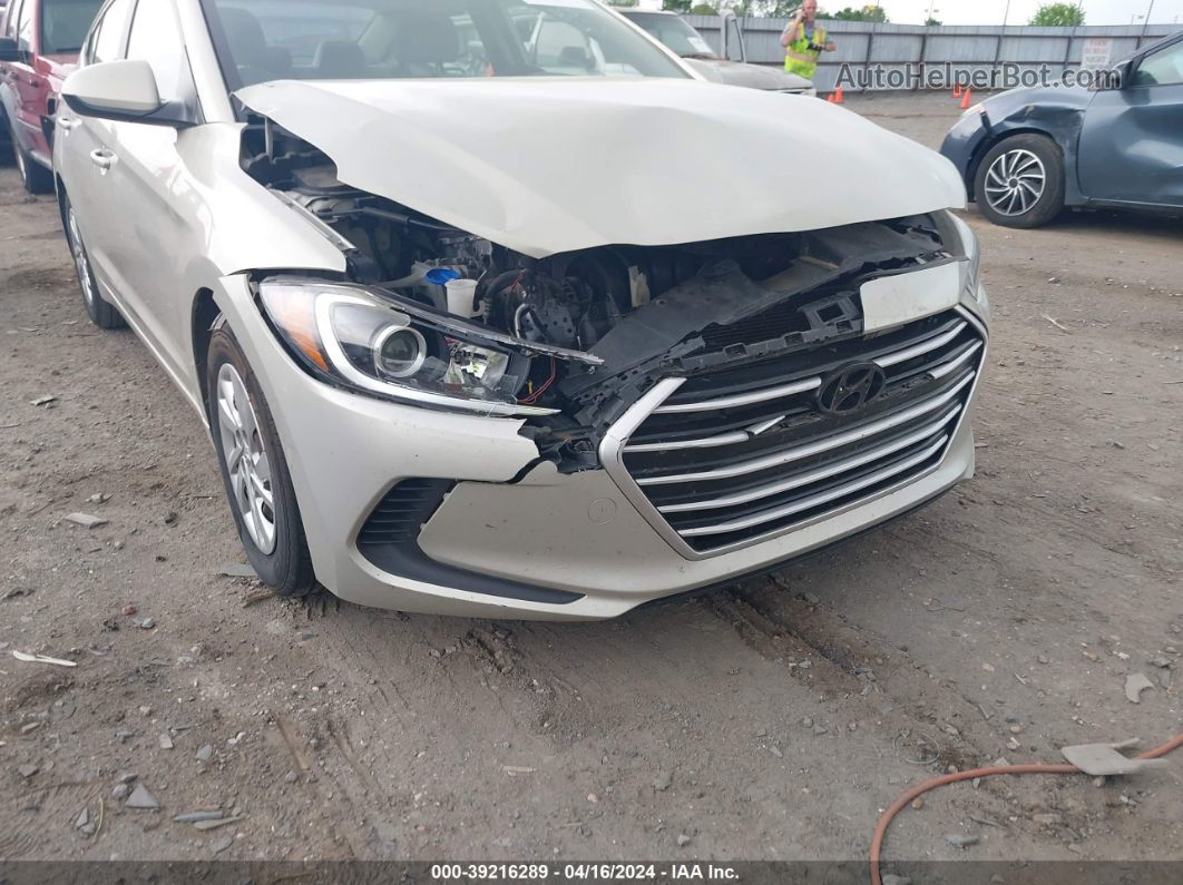 2017 Hyundai Elantra Se Beige vin: KMHD74LF0HU072644