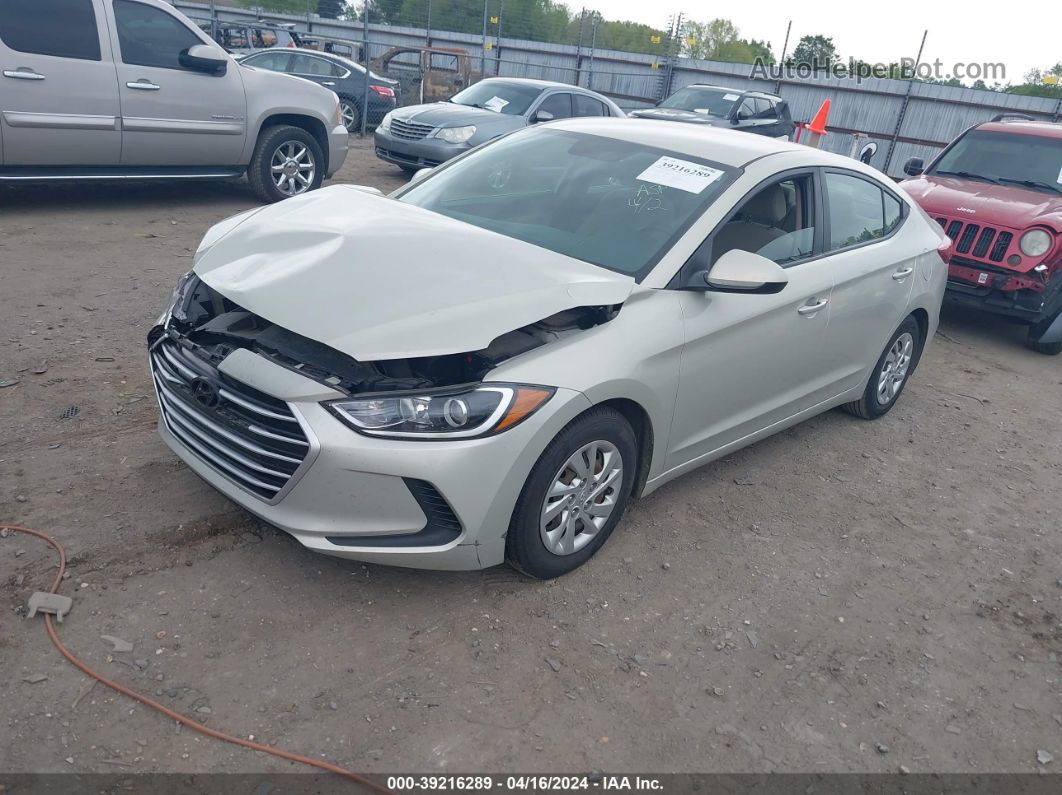 2017 Hyundai Elantra Se Beige vin: KMHD74LF0HU072644