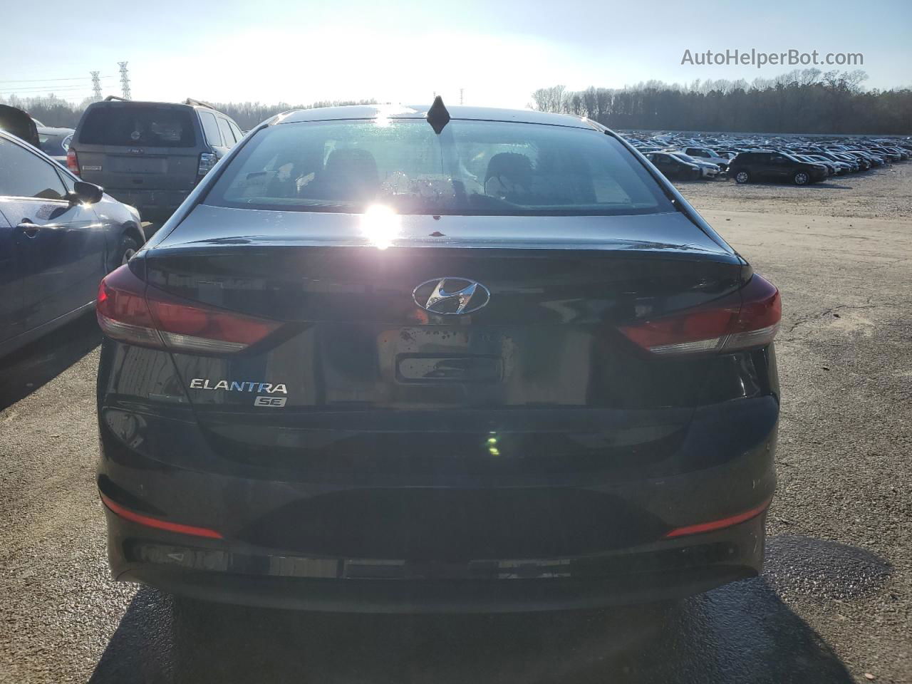 2017 Hyundai Elantra Se Черный vin: KMHD74LF0HU090657