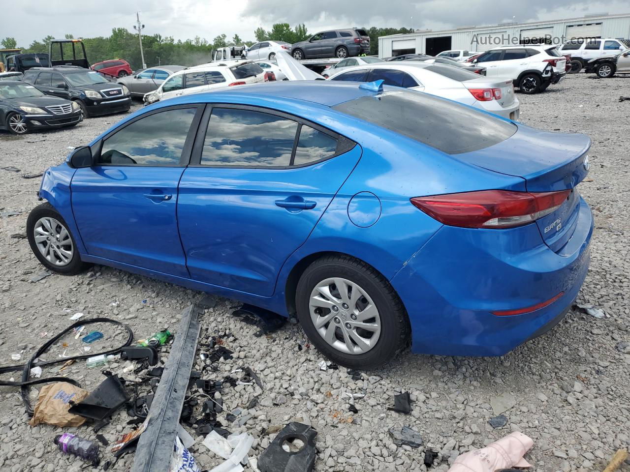 2017 Hyundai Elantra Se Blue vin: KMHD74LF0HU095972