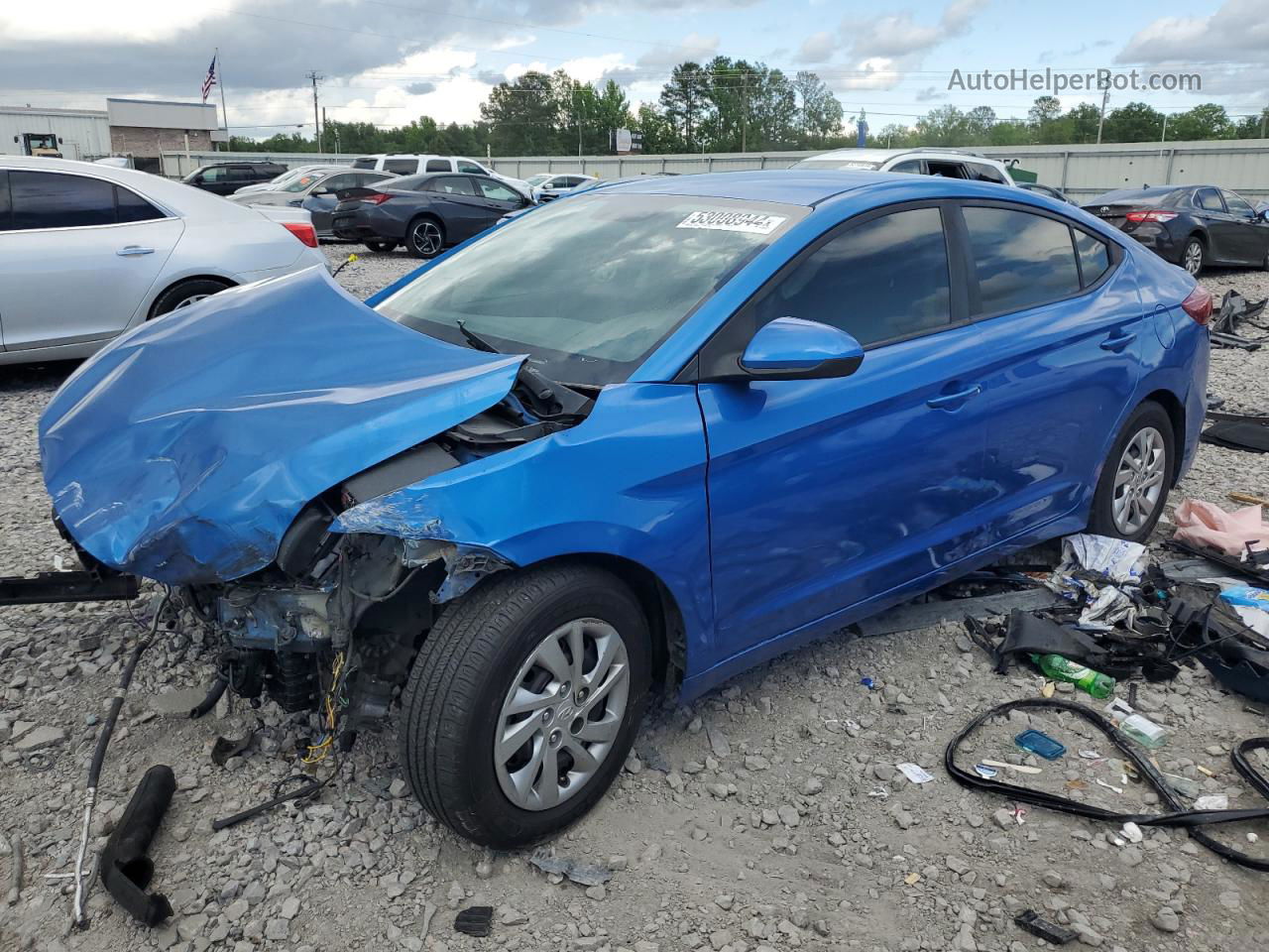 2017 Hyundai Elantra Se Blue vin: KMHD74LF0HU095972