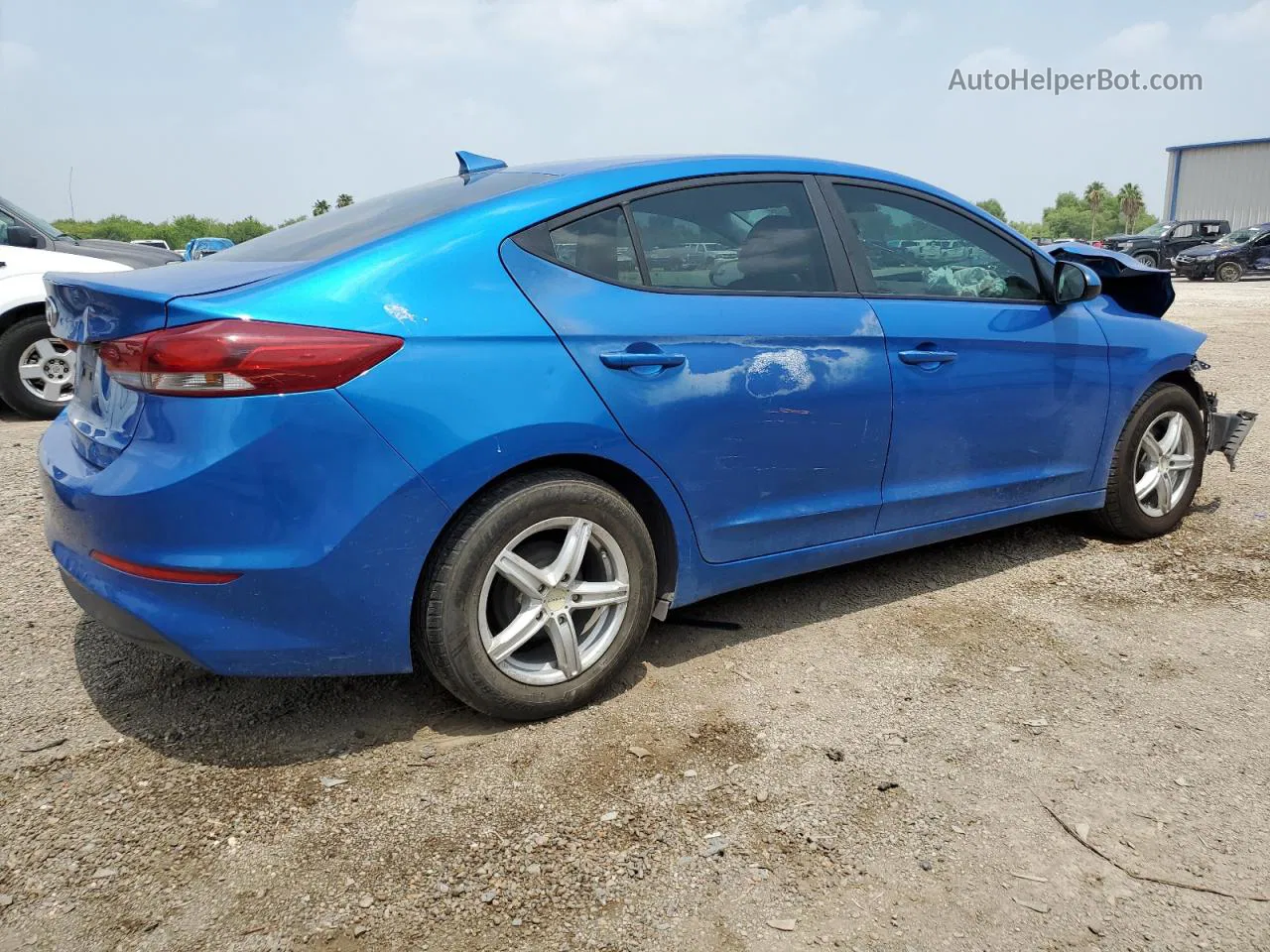 2017 Hyundai Elantra Se Blue vin: KMHD74LF0HU104220