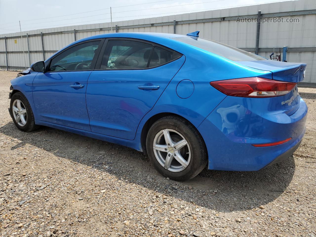 2017 Hyundai Elantra Se Blue vin: KMHD74LF0HU104220