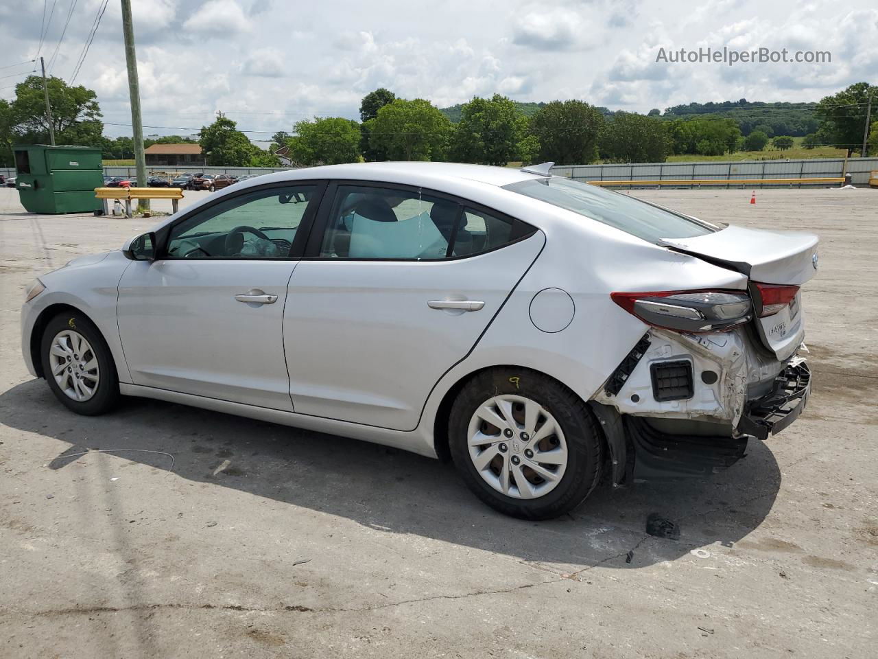 2017 Hyundai Elantra Se Silver vin: KMHD74LF0HU112592