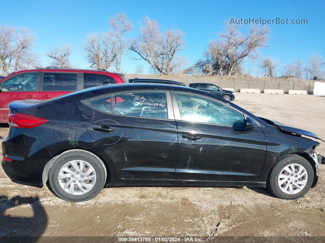 2017 Hyundai Elantra Se Black vin: KMHD74LF0HU371051