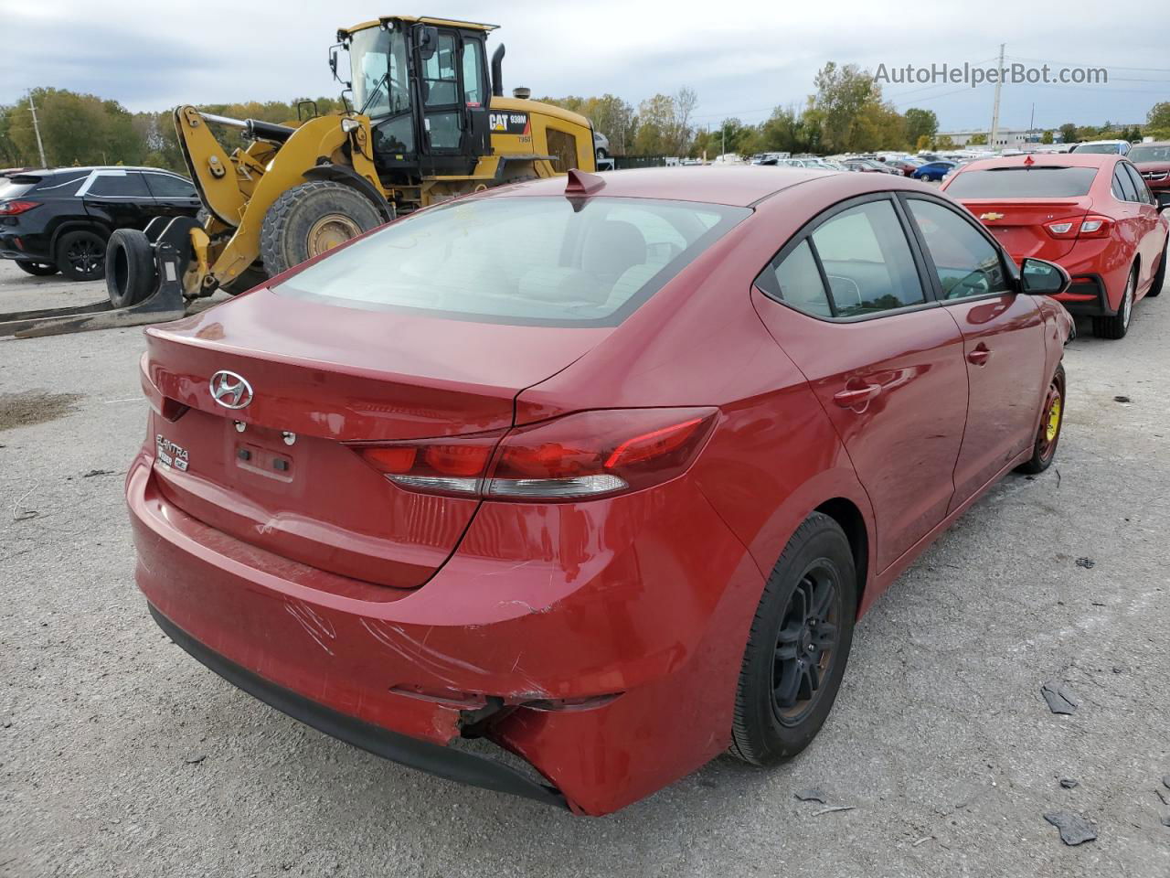 2017 Hyundai Elantra Se Red vin: KMHD74LF0HU399321