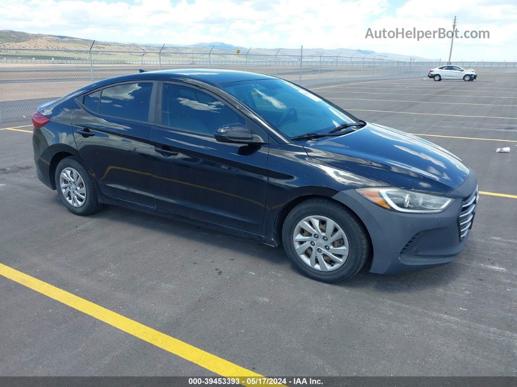 2017 Hyundai Elantra Se Черный vin: KMHD74LF0HU429675