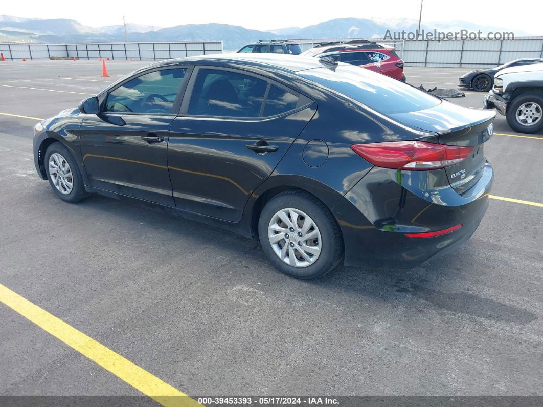 2017 Hyundai Elantra Se Черный vin: KMHD74LF0HU429675