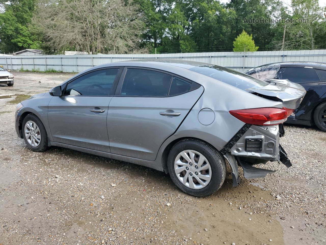 2018 Hyundai Elantra Se Gray vin: KMHD74LF0JU575919