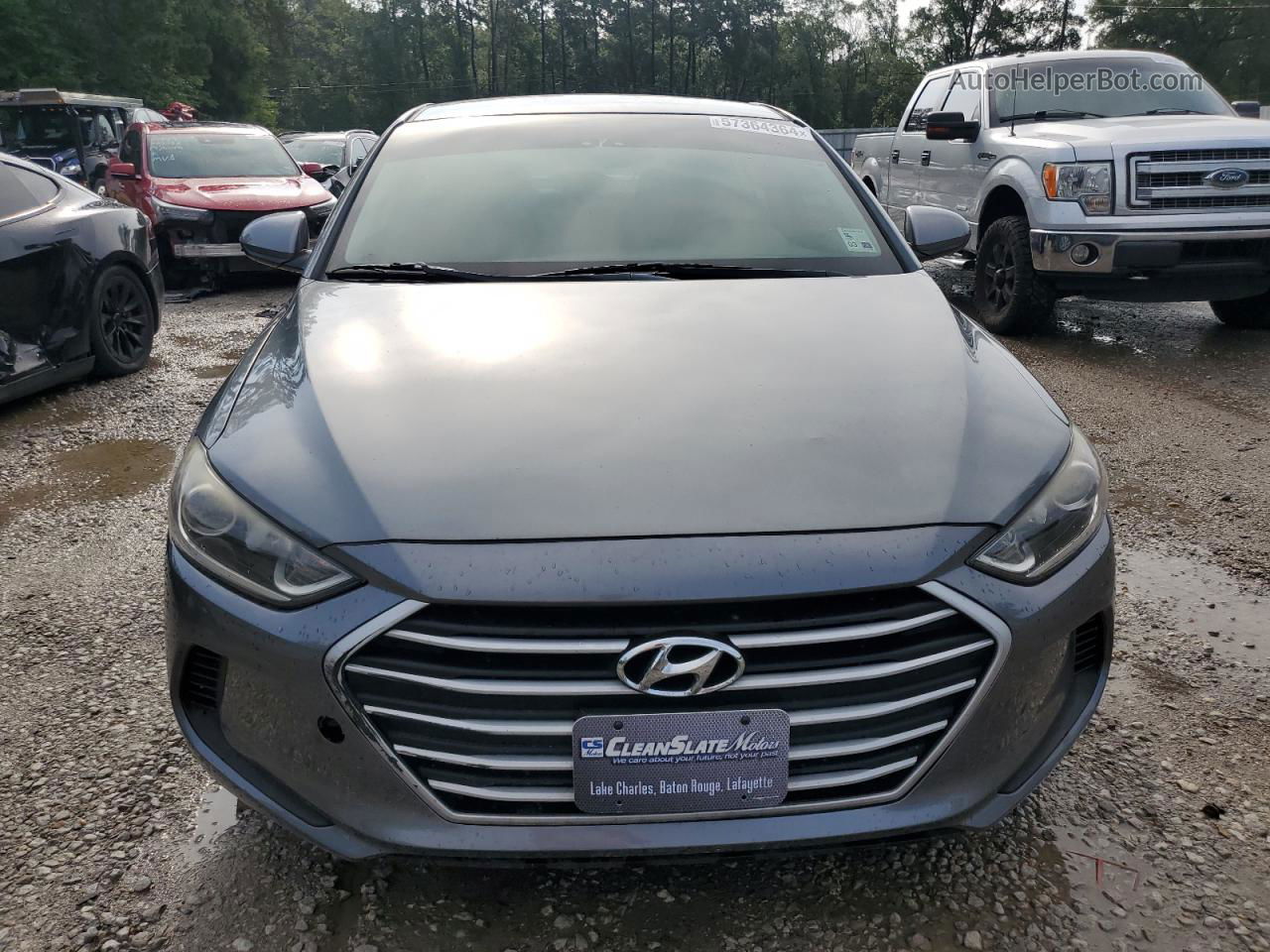 2018 Hyundai Elantra Se Gray vin: KMHD74LF0JU575919