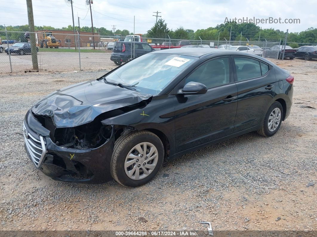 2018 Hyundai Elantra Se Black vin: KMHD74LF0JU610605