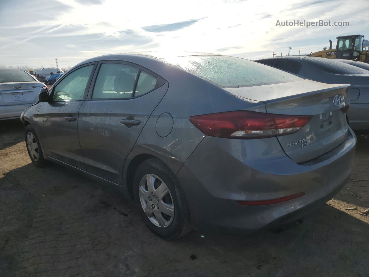 2018 Hyundai Elantra Se Серебряный vin: KMHD74LF0JU623502