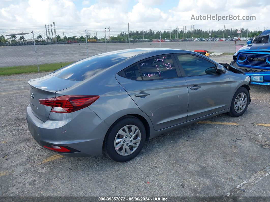 2019 Hyundai Elantra Se Silver vin: KMHD74LF0KU847774