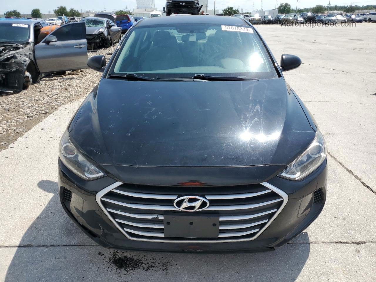 2017 Hyundai Elantra Se Black vin: KMHD74LF1HU203631