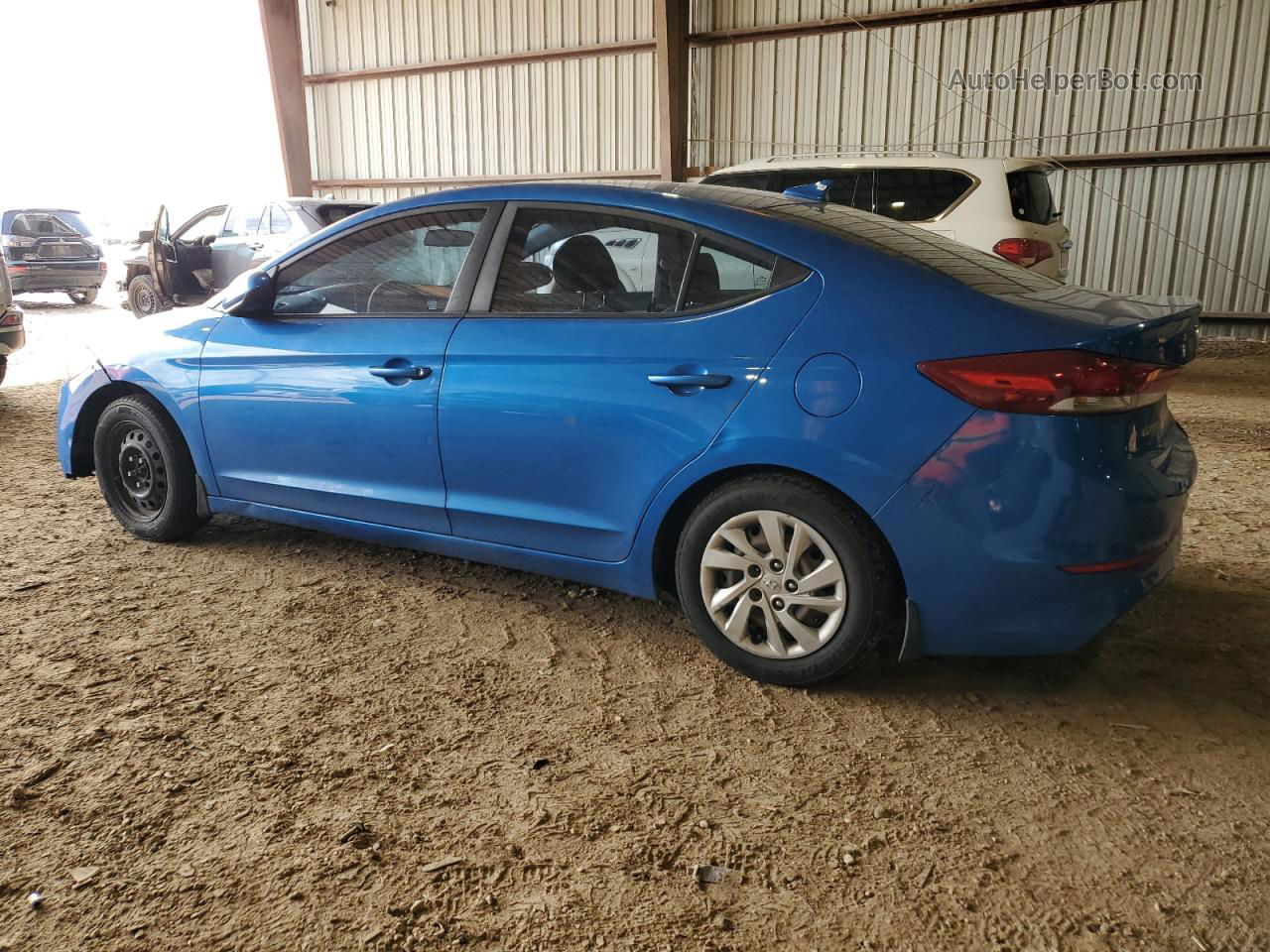 2017 Hyundai Elantra Se Синий vin: KMHD74LF1HU372094