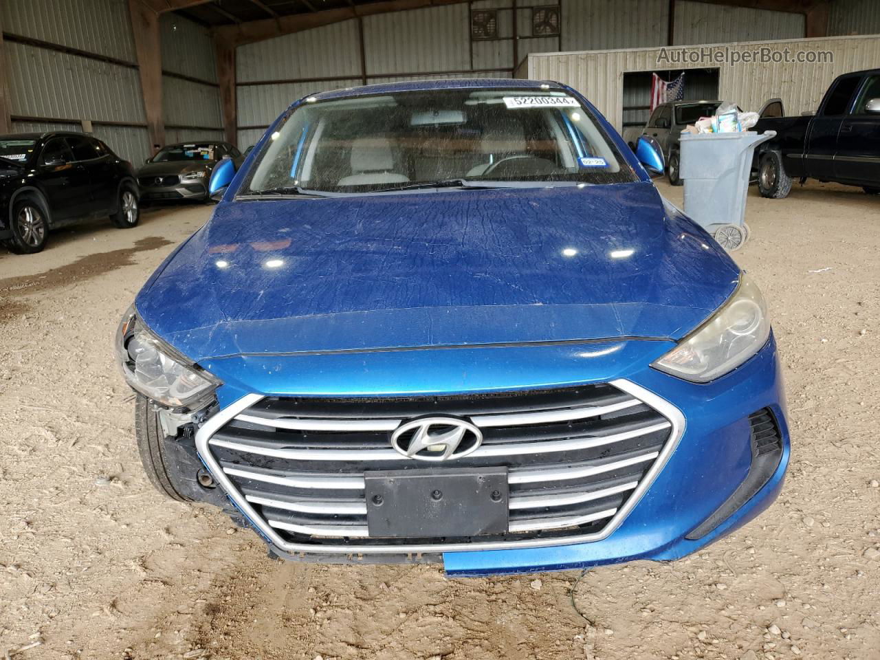 2017 Hyundai Elantra Se Синий vin: KMHD74LF1HU372094