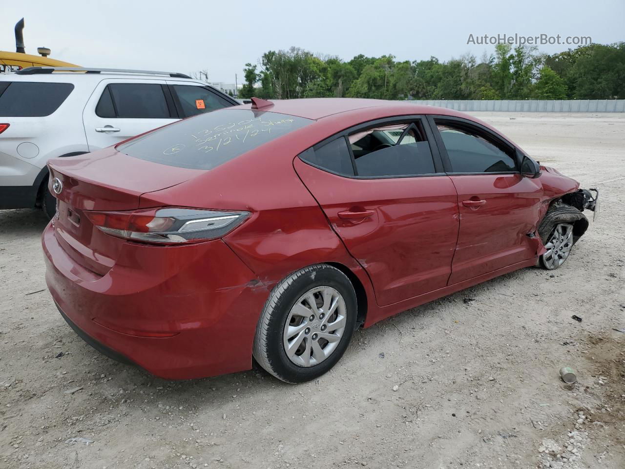 2017 Hyundai Elantra Se Красный vin: KMHD74LF1HU392202