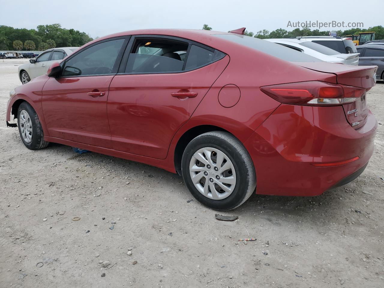 2017 Hyundai Elantra Se Красный vin: KMHD74LF1HU392202