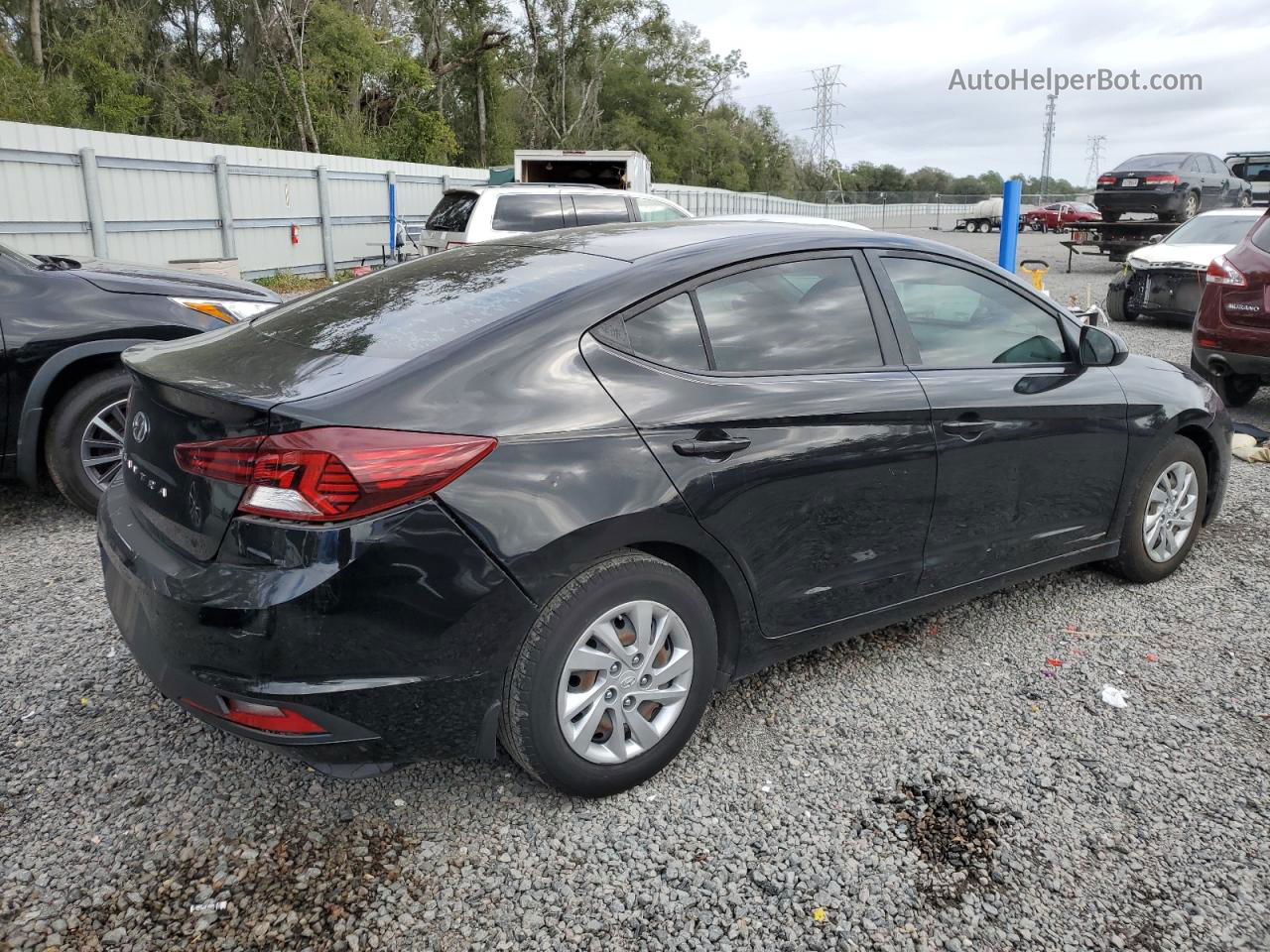 2019 Hyundai Elantra Se Black vin: KMHD74LF1KU846049