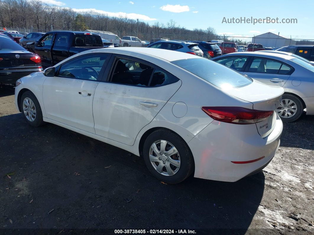 2017 Hyundai Elantra Limited/se/value Edition White vin: KMHD74LF2HU112612