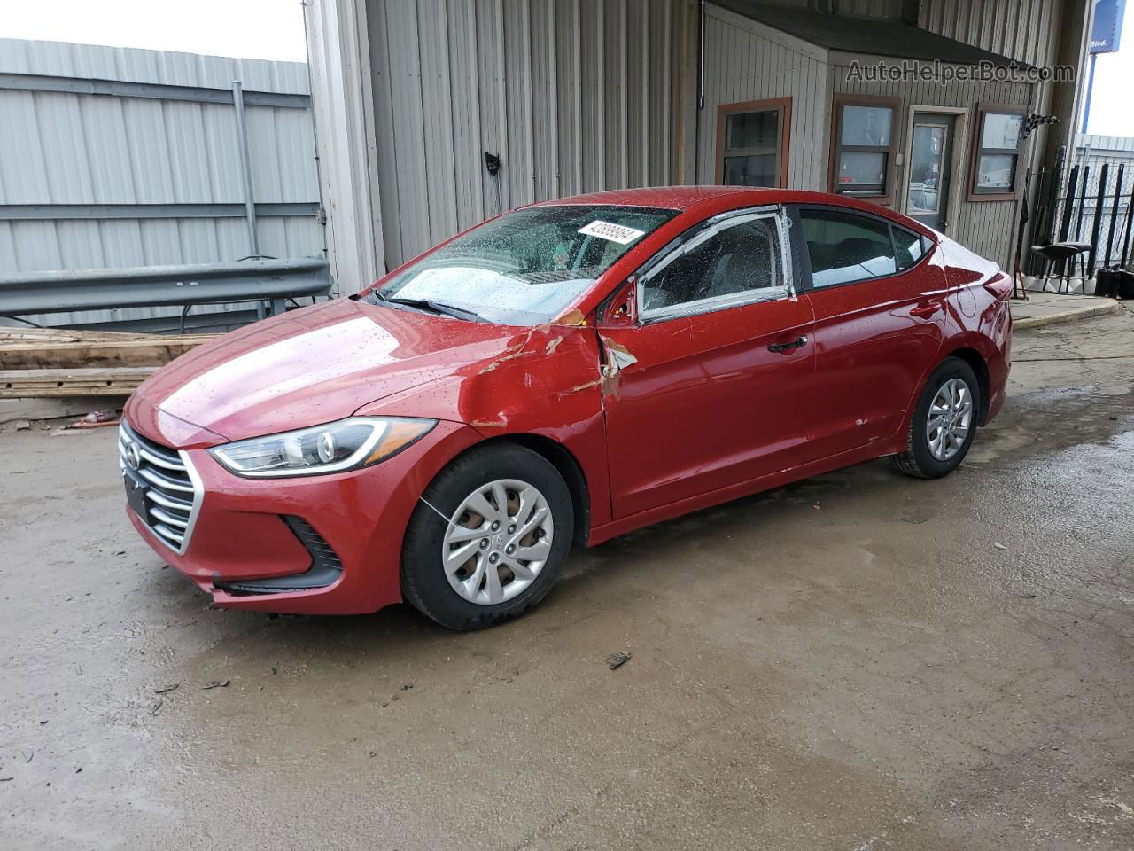 2017 Hyundai Elantra Se Красный vin: KMHD74LF2HU136201