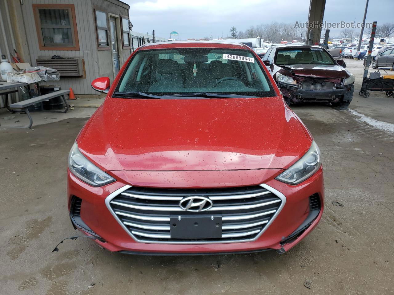 2017 Hyundai Elantra Se Красный vin: KMHD74LF2HU136201