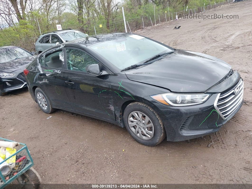 2017 Hyundai Elantra Se Black vin: KMHD74LF2HU176391