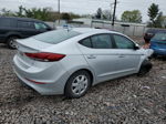 2017 Hyundai Elantra Se Silver vin: KMHD74LF2HU326838