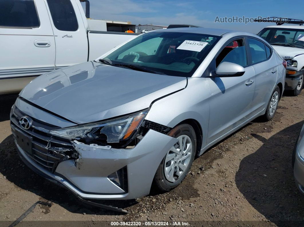 2019 Hyundai Elantra Se Silver vin: KMHD74LF2KU793247