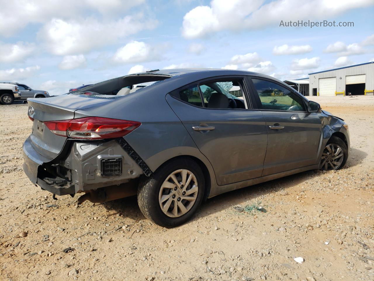 2017 Hyundai Elantra Se Gray vin: KMHD74LF3HU124977