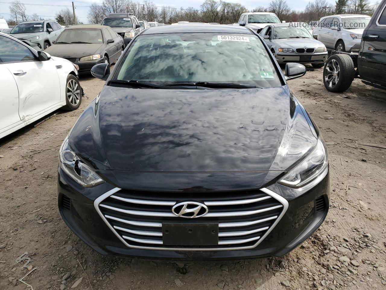 2017 Hyundai Elantra Se Черный vin: KMHD74LF3HU396753