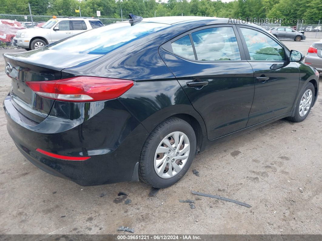 2017 Hyundai Elantra Se Черный vin: KMHD74LF3HU424776