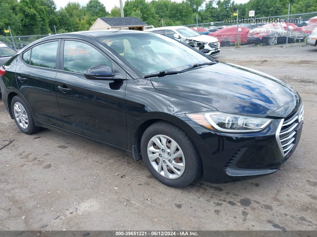 2017 Hyundai Elantra Se Black vin: KMHD74LF3HU424776