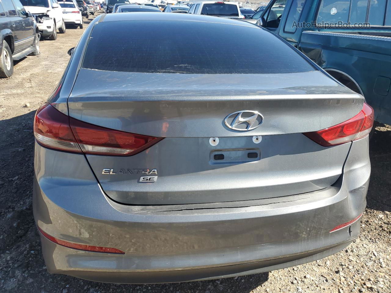 2018 Hyundai Elantra Se Gray vin: KMHD74LF3JU580841