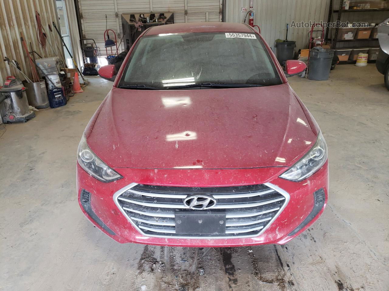 2018 Hyundai Elantra Se Red vin: KMHD74LF3JU684360