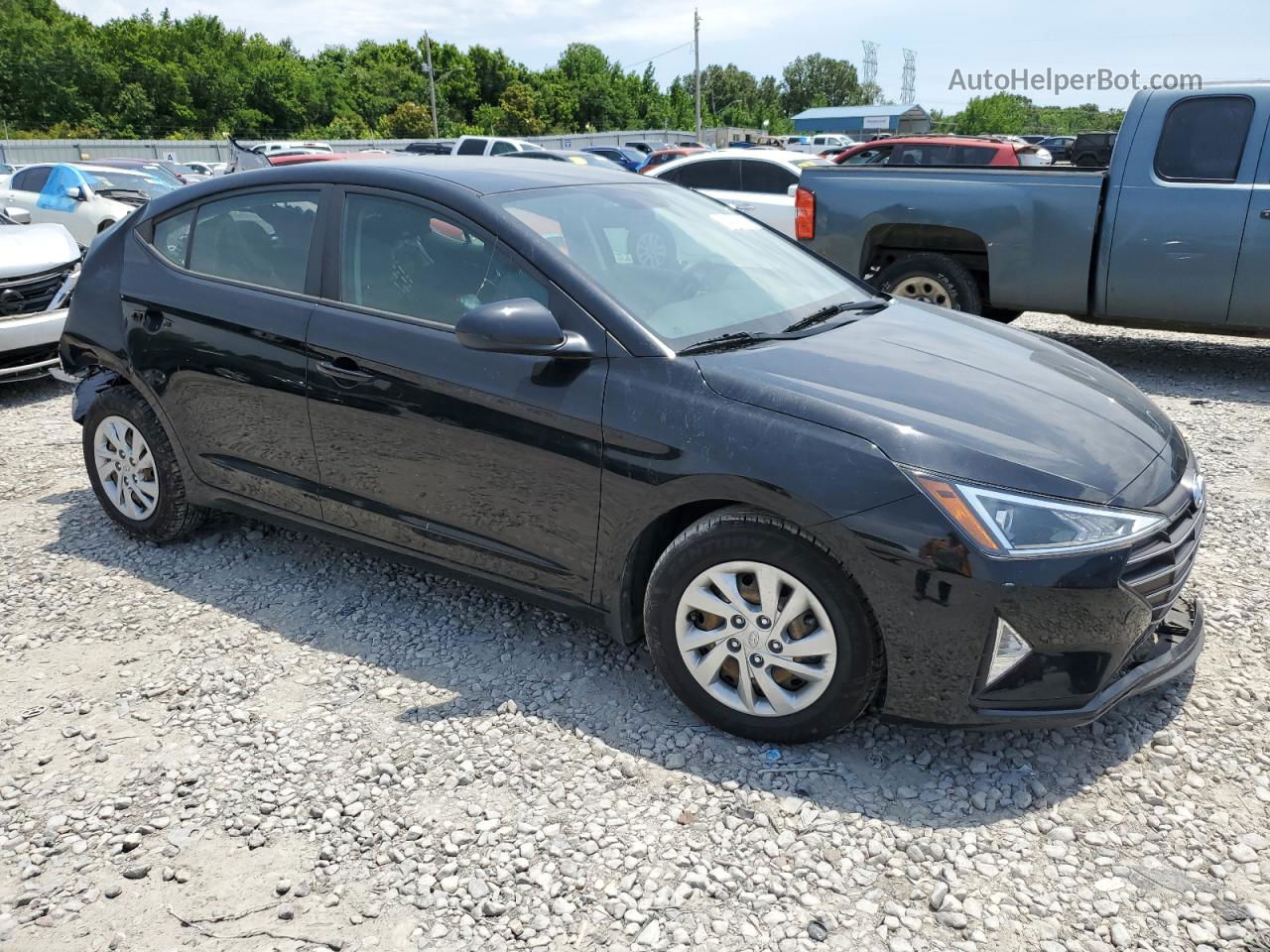 2019 Hyundai Elantra Se Black vin: KMHD74LF3KU761911