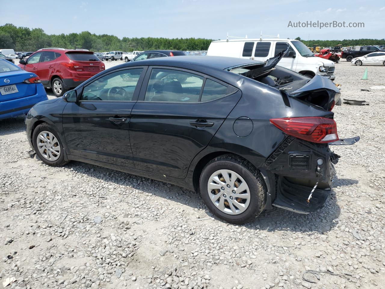 2019 Hyundai Elantra Se Black vin: KMHD74LF3KU761911