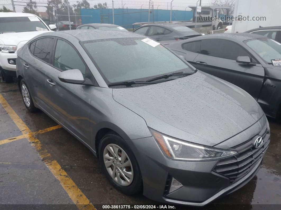 2019 Hyundai Elantra Se Gray vin: KMHD74LF3KU811139