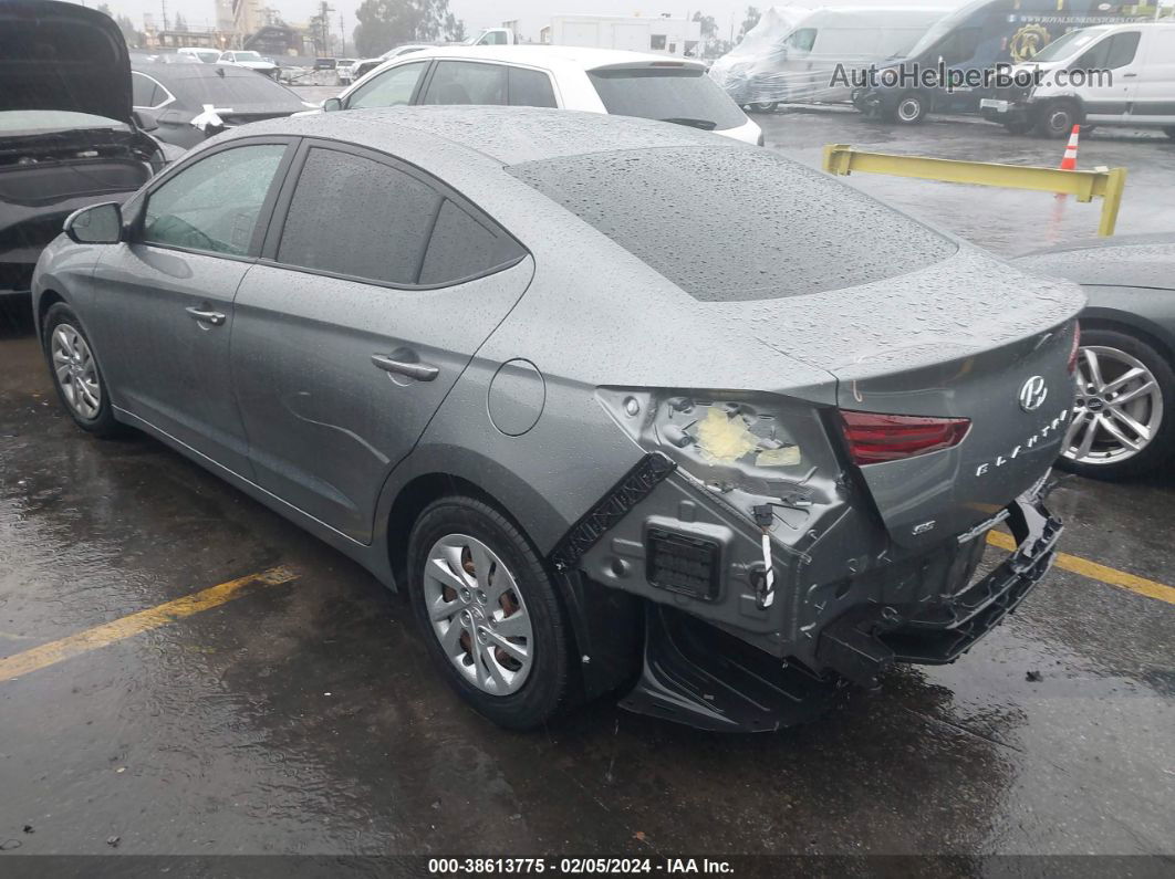 2019 Hyundai Elantra Se Gray vin: KMHD74LF3KU811139