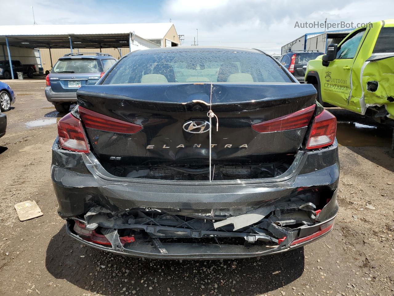 2019 Hyundai Elantra Se Black vin: KMHD74LF3KU860986