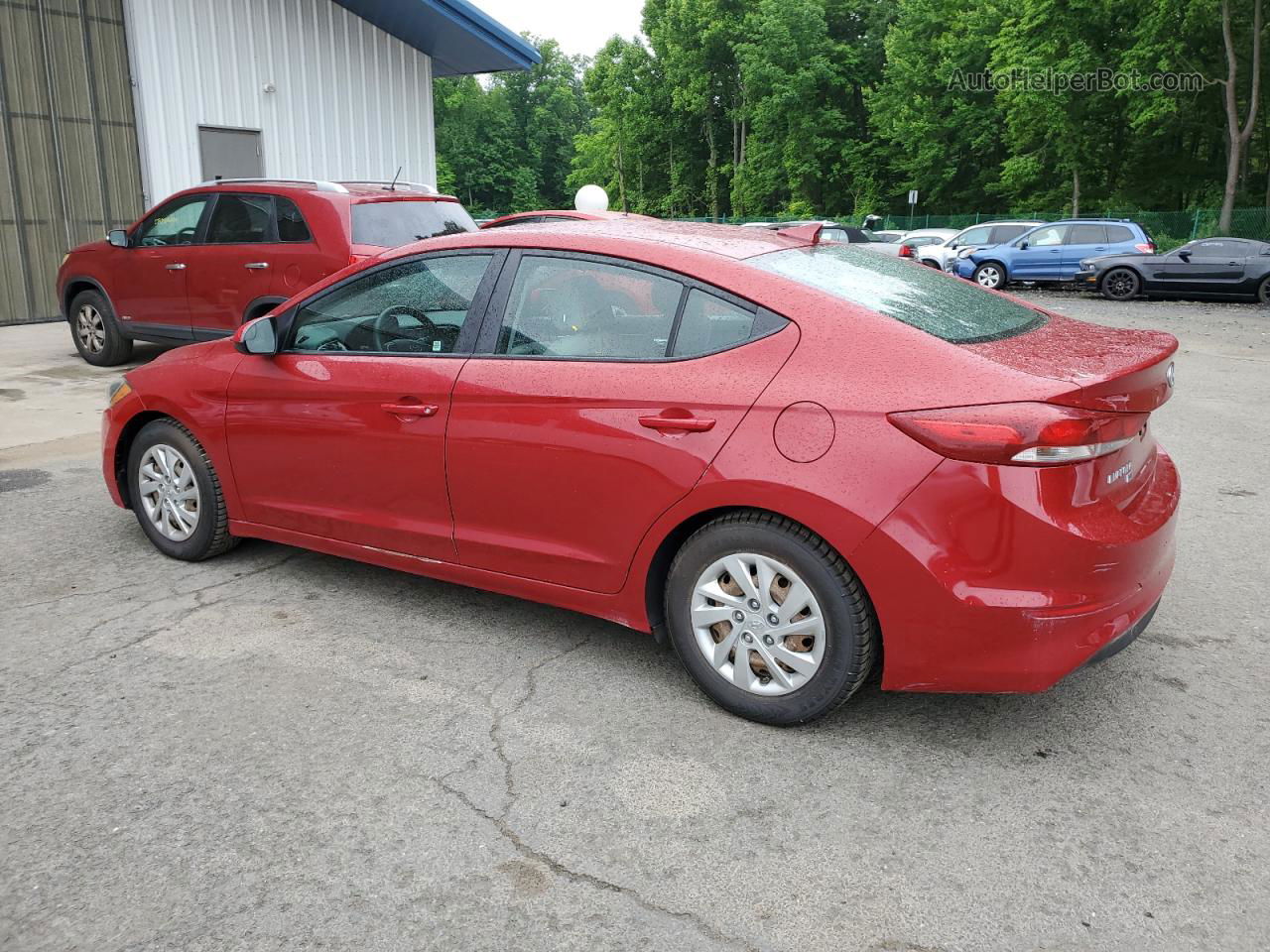 2017 Hyundai Elantra Se Red vin: KMHD74LF4HU098566