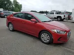 2017 Hyundai Elantra Se Red vin: KMHD74LF4HU098566