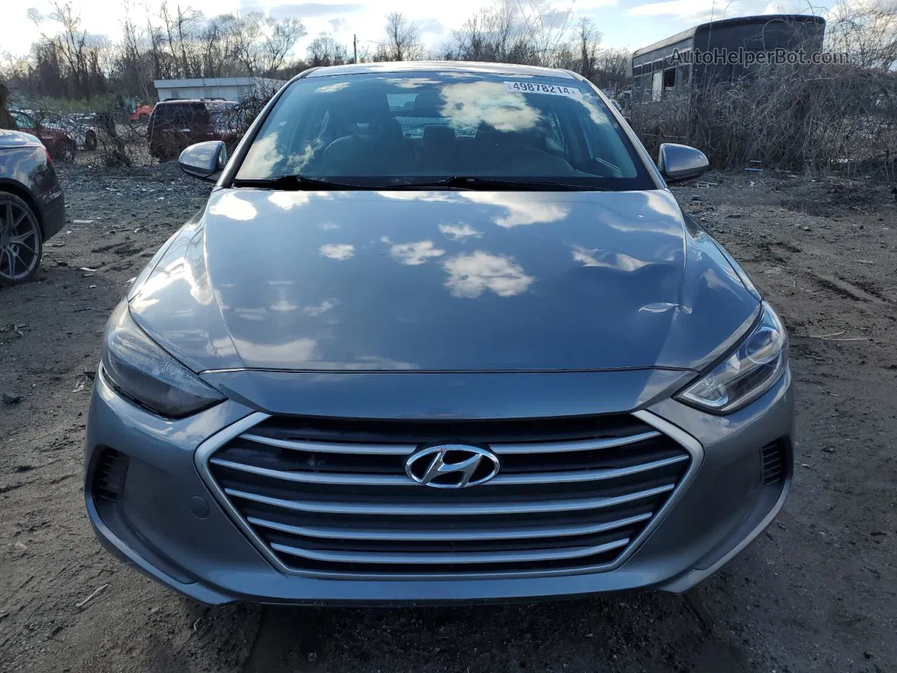 2017 Hyundai Elantra Se Gray vin: KMHD74LF4HU098924