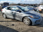 2017 Hyundai Elantra Se Gray vin: KMHD74LF4HU098924